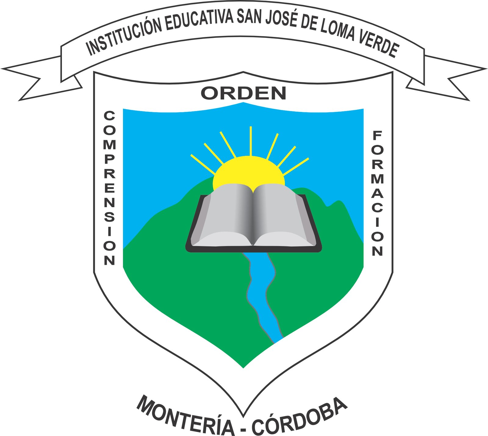 Escudo de la Institución Educativa San José de Loma Verde